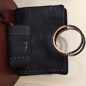 Kate Landry tote w loop handles J Simpson wallet